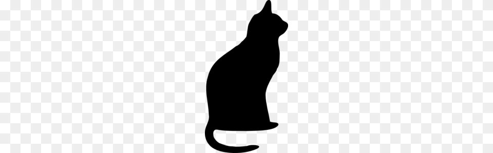 Cat Silhouette Clip Art, Gray Free Png Download