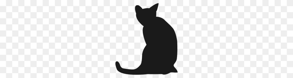 Cat Silhouette Clipart Clipart, Animal, Mammal, Pet Free Png Download