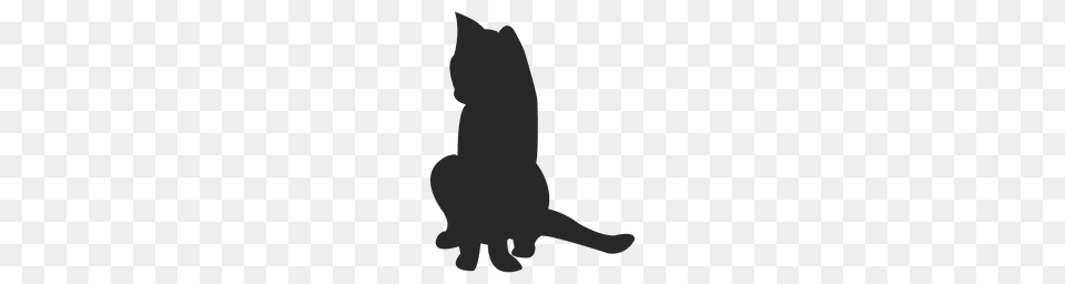 Cat Silhouette Clipart Clipart, Animal, Mammal, Pet Free Png Download