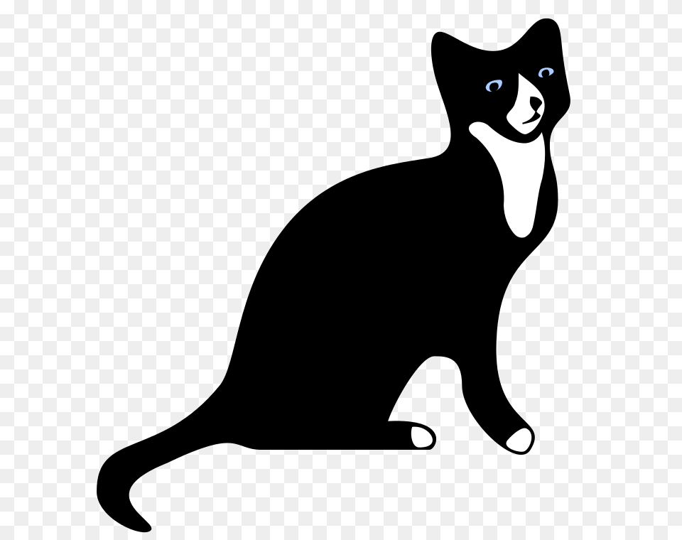 Cat Silhouette Snowshoe, Stencil, Animal, Bear, Mammal Free Png Download