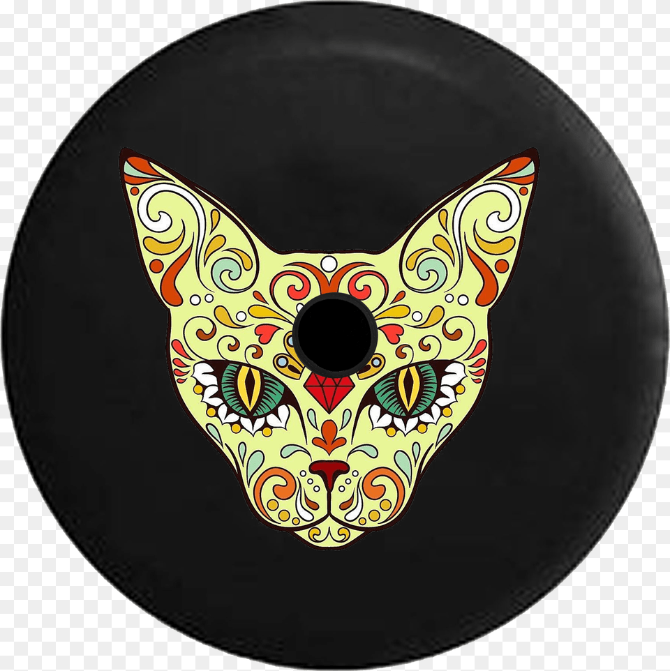 Cat Skull Day Of The Dead, Cushion, Home Decor, Animal, Mammal Free Transparent Png