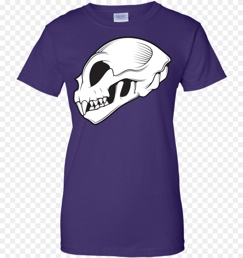 Cat Skull T Shirt Amp Hoodie T Shirt, Clothing, T-shirt, Person Png Image