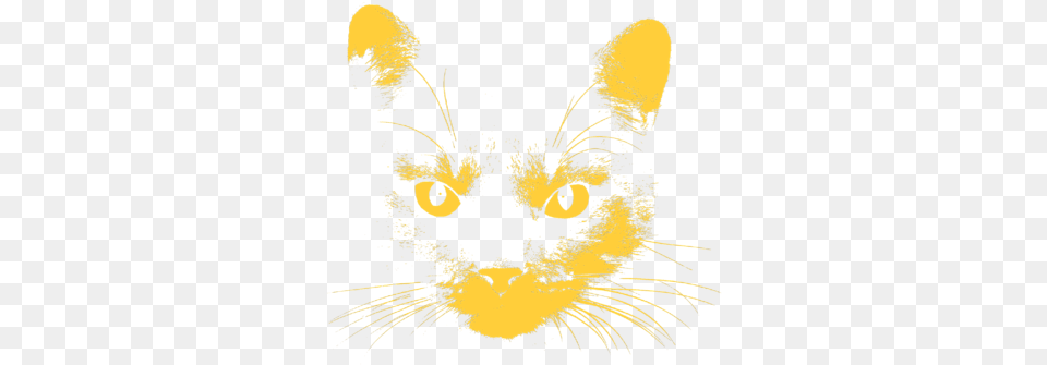 Cat Stare With Transparent Background Shower Curtain Illustration, Animal, Mammal, Pet Png Image