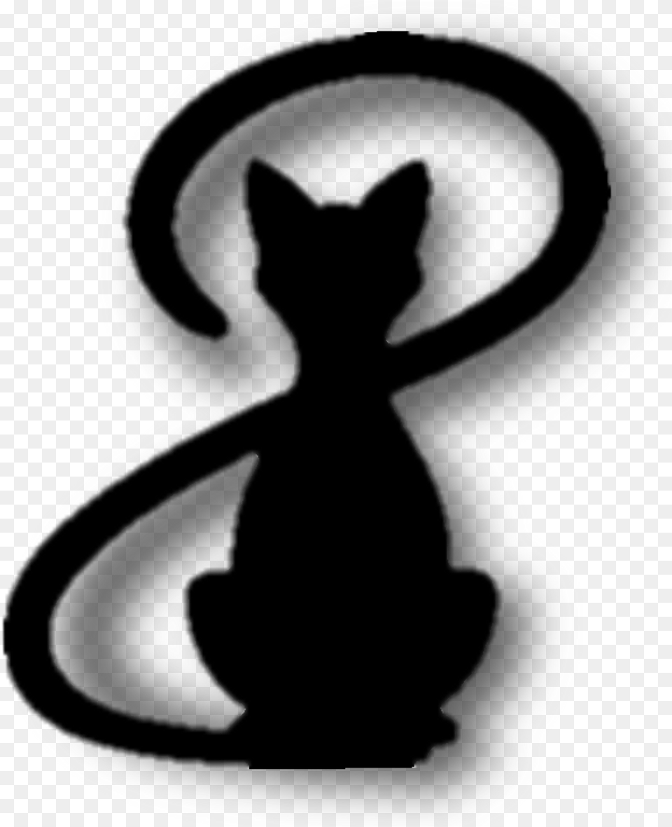 Cat Sticker Black Cat, Silhouette, Animal, Mammal, Pet Png