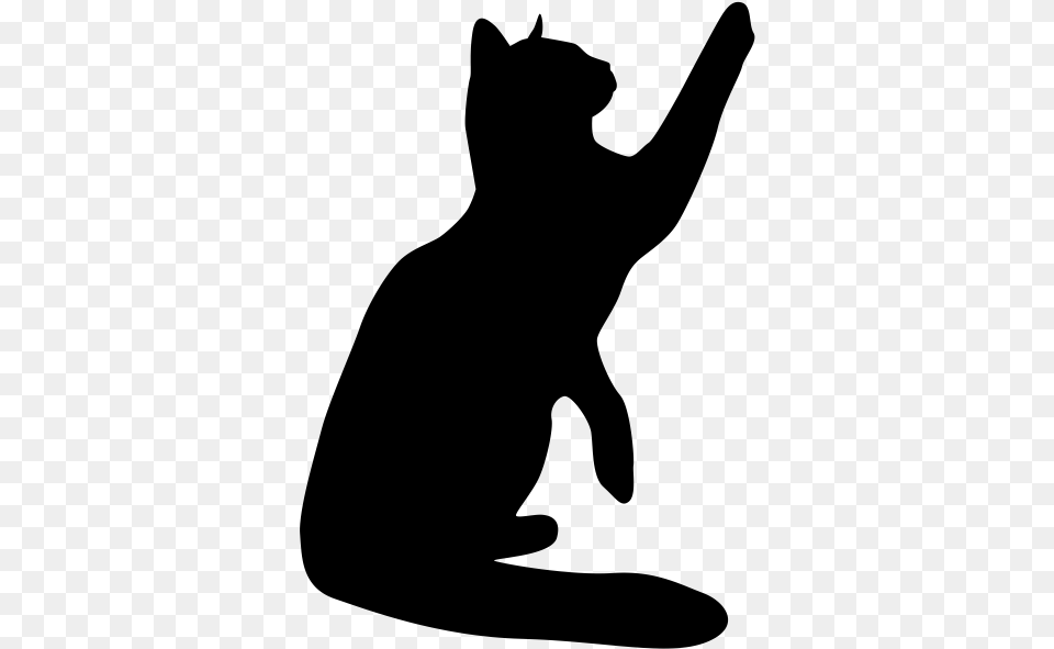 Cat Sticker Wall Decal Transparent Background Transparent Decal, Gray Png