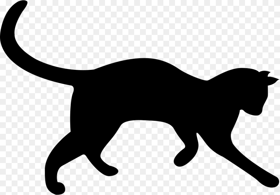 Cat Svg File Cats, Silhouette, Stencil, Animal, Kangaroo Free Png