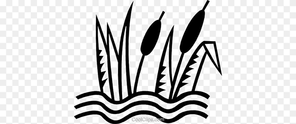Cat Tails Royalty Free Vector Clip Art Illustration, Weapon, Smoke Pipe, Plant, Reed Png