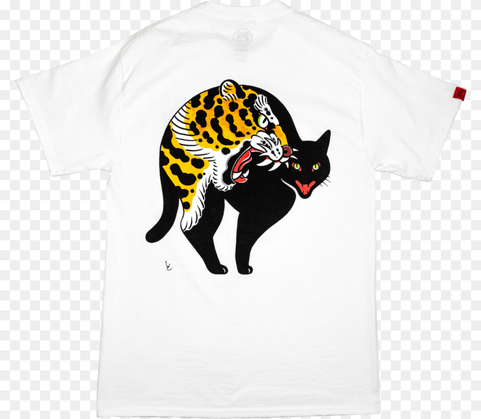 Cat Tee, Clothing, T-shirt, Animal, Mammal Free Png