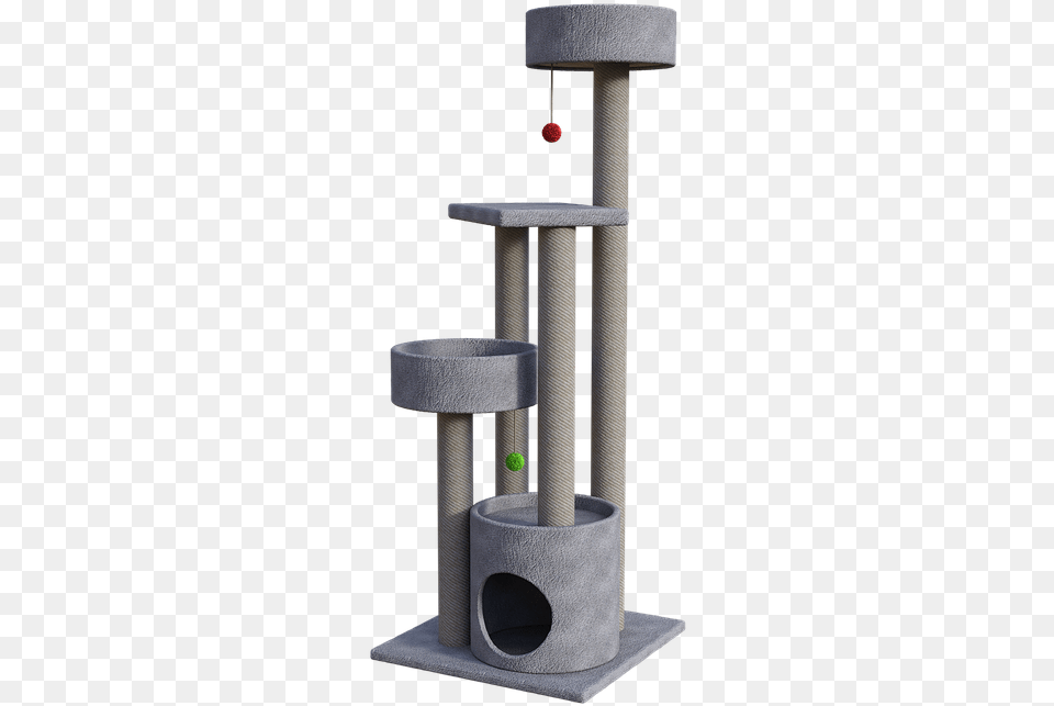 Cat Tower Scratch Post Pet House Cute Fur Steel Png