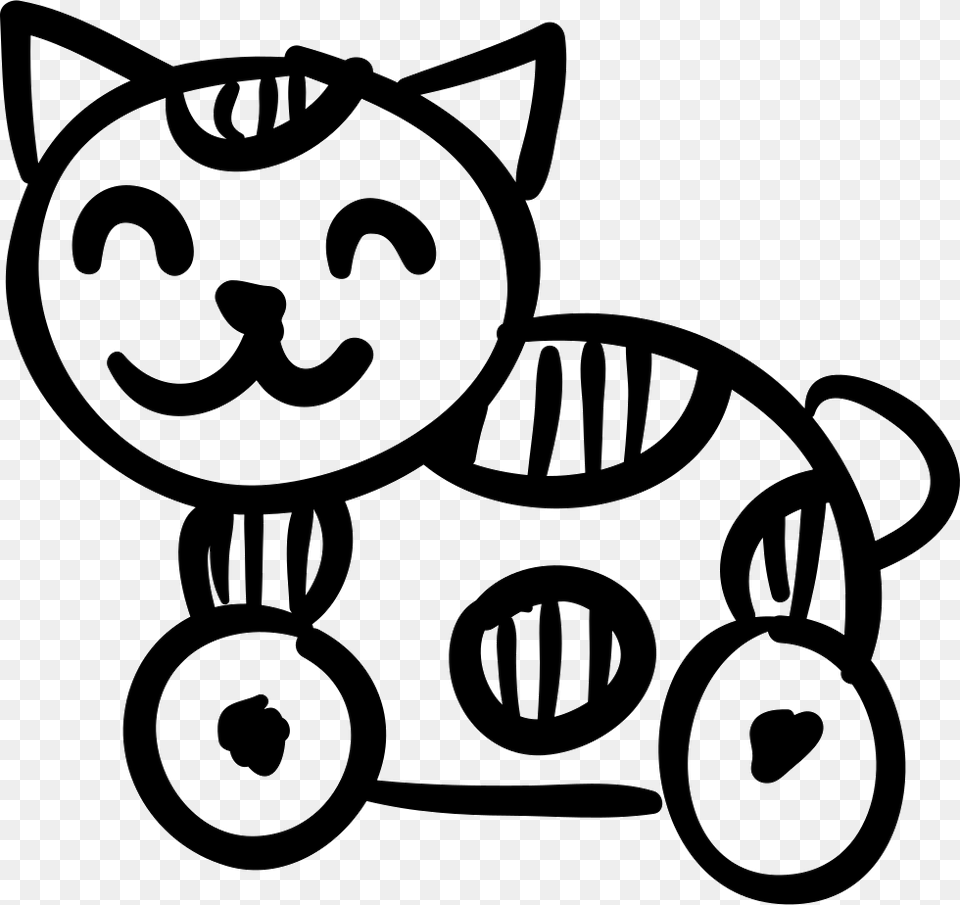 Cat Toy With Wheels, Stencil, Ammunition, Grenade, Weapon Free Png