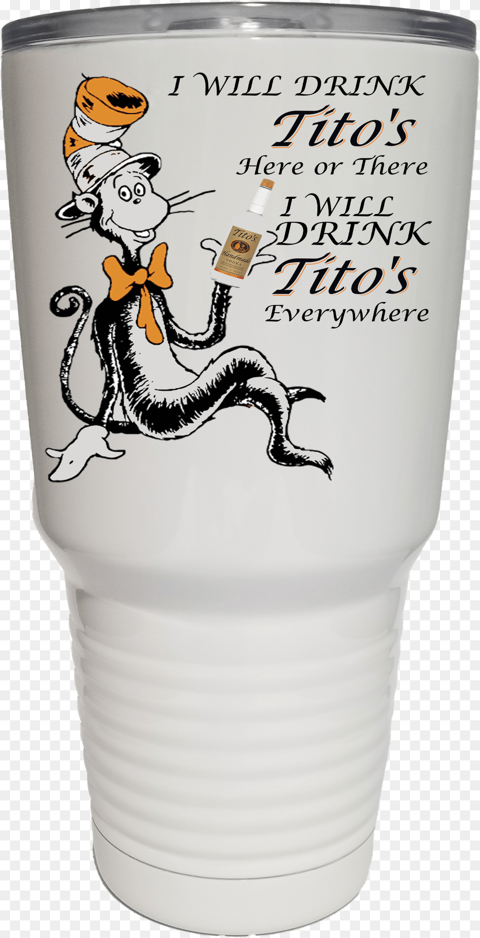 Cat U0026 The Hat With Titou0027s New 30oz Tumbler Pint Glass, Cup, Can, Tin, Baby Free Png