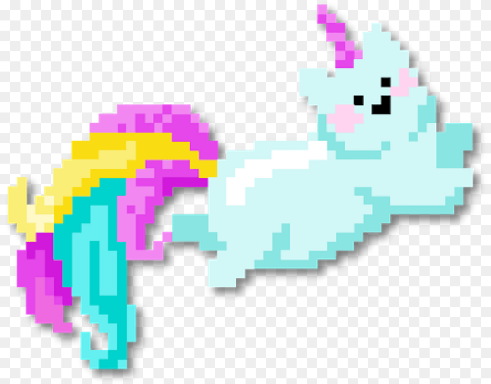 Cat Unicorn 8bits Fashionista Fashion Pixel Clipart Clip Art, Toy Free Png