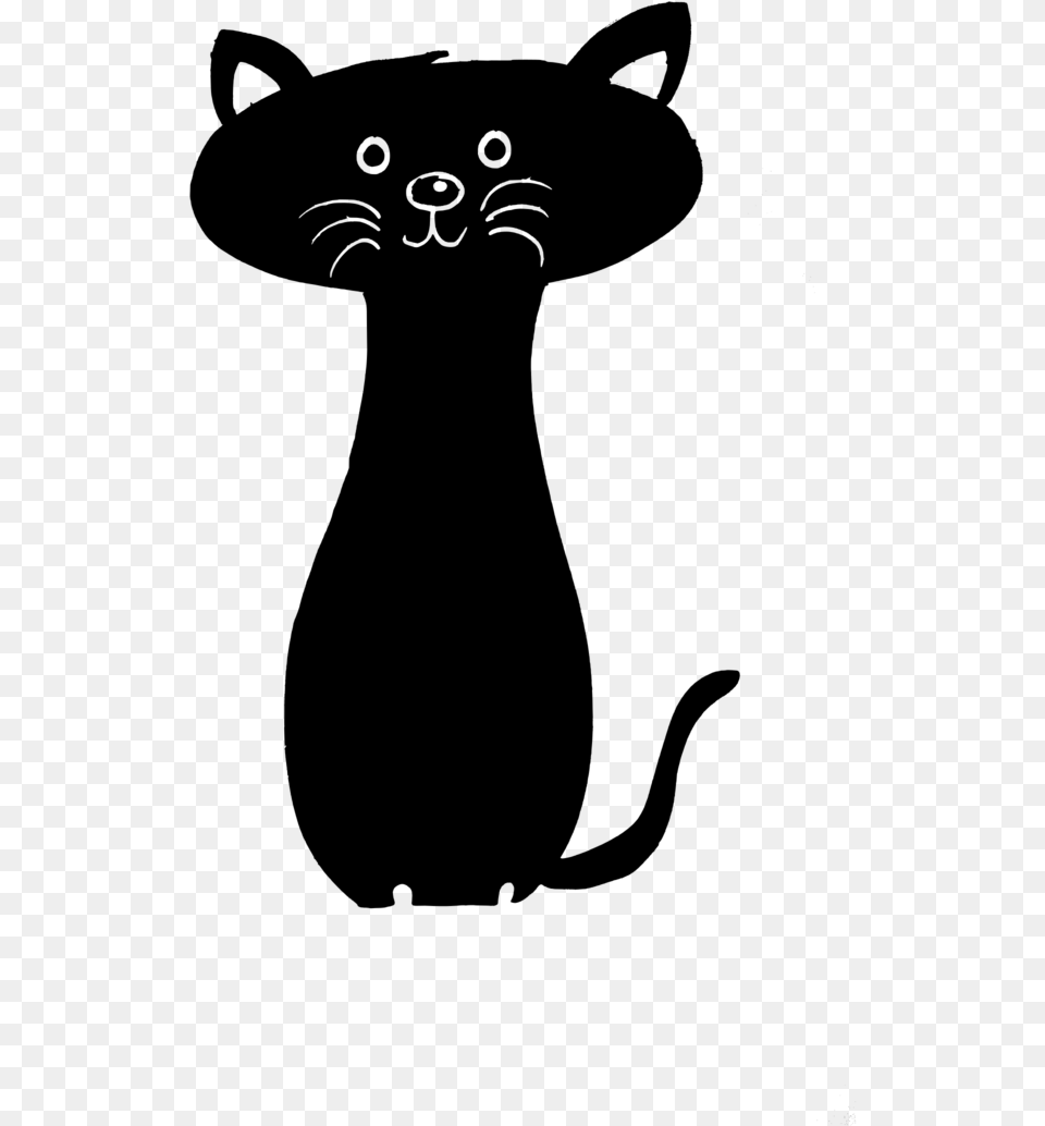 Cat Vector Black Cat Cartoon, Gray Free Png