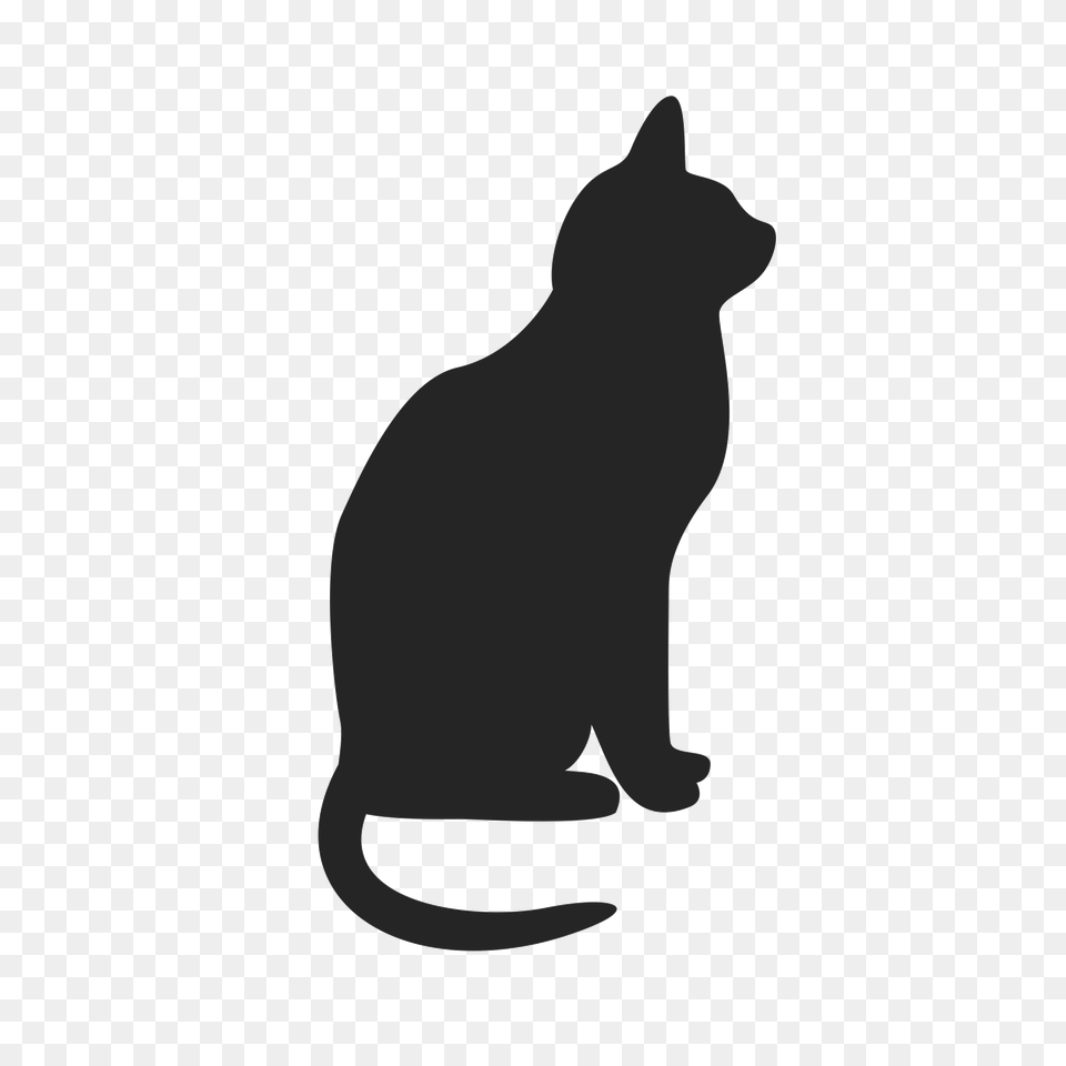 Cat Vector Clipart Cat Icon Download, Silhouette, Animal, Mammal, Pet Png
