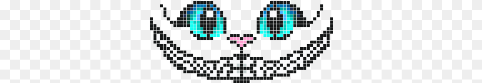 Cat With Big Blue Eyes Amp Happy Smile Cheshire Cat Pixel Art, Pattern, Qr Code Png