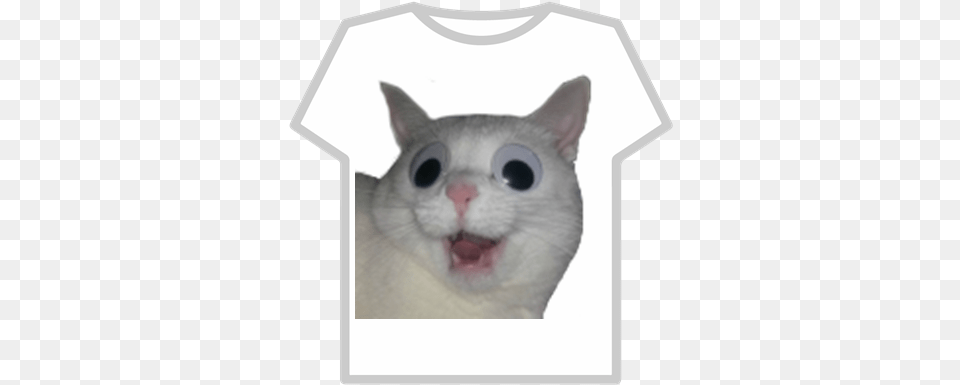 Cat With Googly Eyes Roblox T Shirt Para Roblox Bts, Animal, Mammal, Pet, Clothing Png
