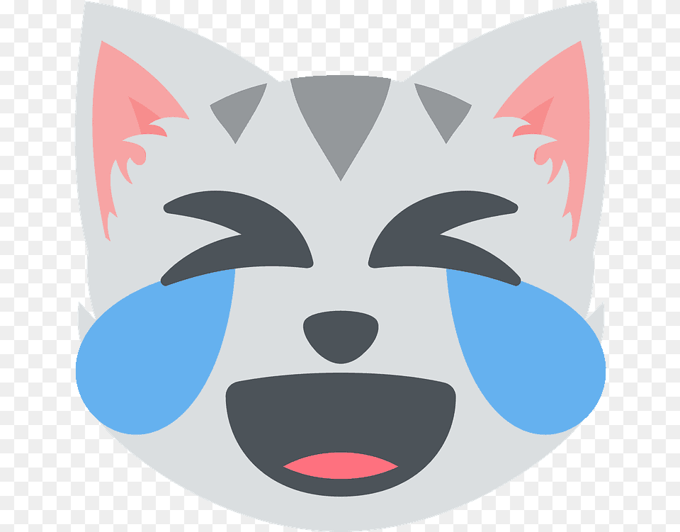 Cat With Tears Of Joy Emoji Clipart Cry Laugh Cat Emoji, Animal, Mammal, Pet, Fish Free Png Download