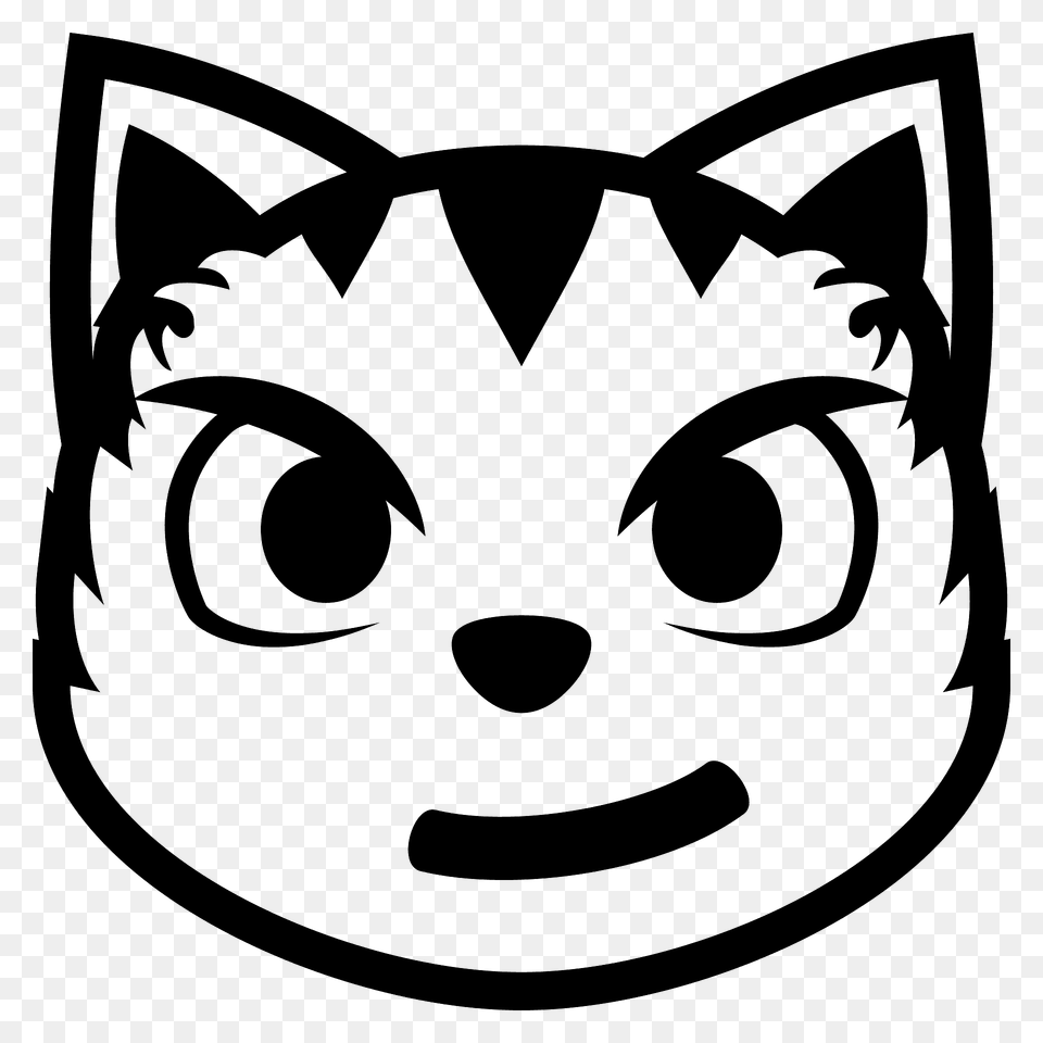 Cat With Wry Smile Emoji Clipart, Person, Animal, Mammal, Pet Png