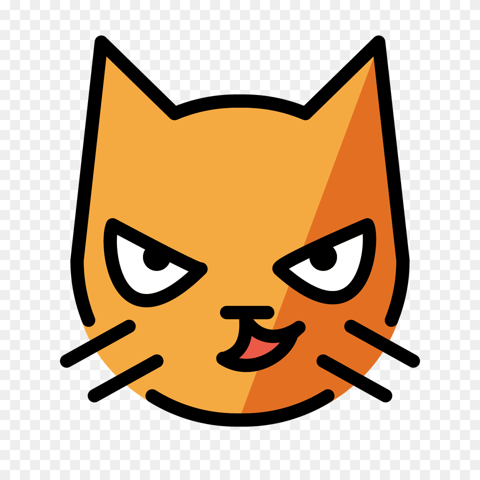 Cat With Wry Smile Emoji Clipart Png Image