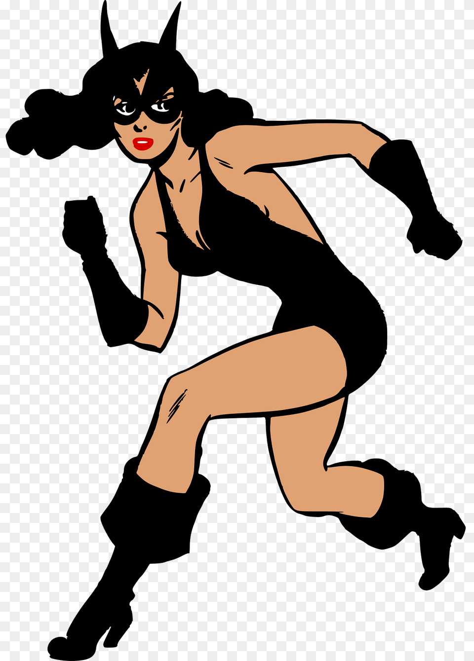 Cat Woman Clipart, Person, Face, Head Png