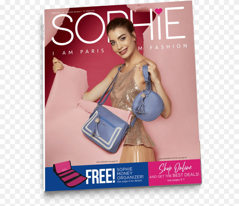 Catalog 129 January Editiondata Rimg Lazydata Sophie Paris Catalog 2020, Accessories, Purse, Person, Handbag Free Png