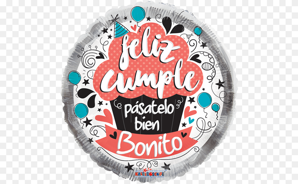 Catalogo De Globos Felicidades Feliz Cumpleaamp Pin Redondos De Feliz, Birthday Cake, Cake, Cream, Dessert Free Png Download