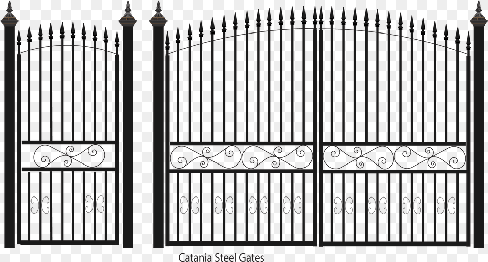 Catania Fences Gates Picket Fences Gate White House Png Image