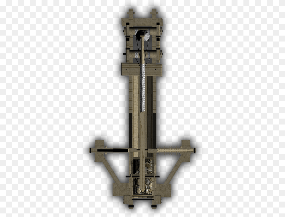 Catapult, Sword, Weapon, Cross, Symbol Png Image