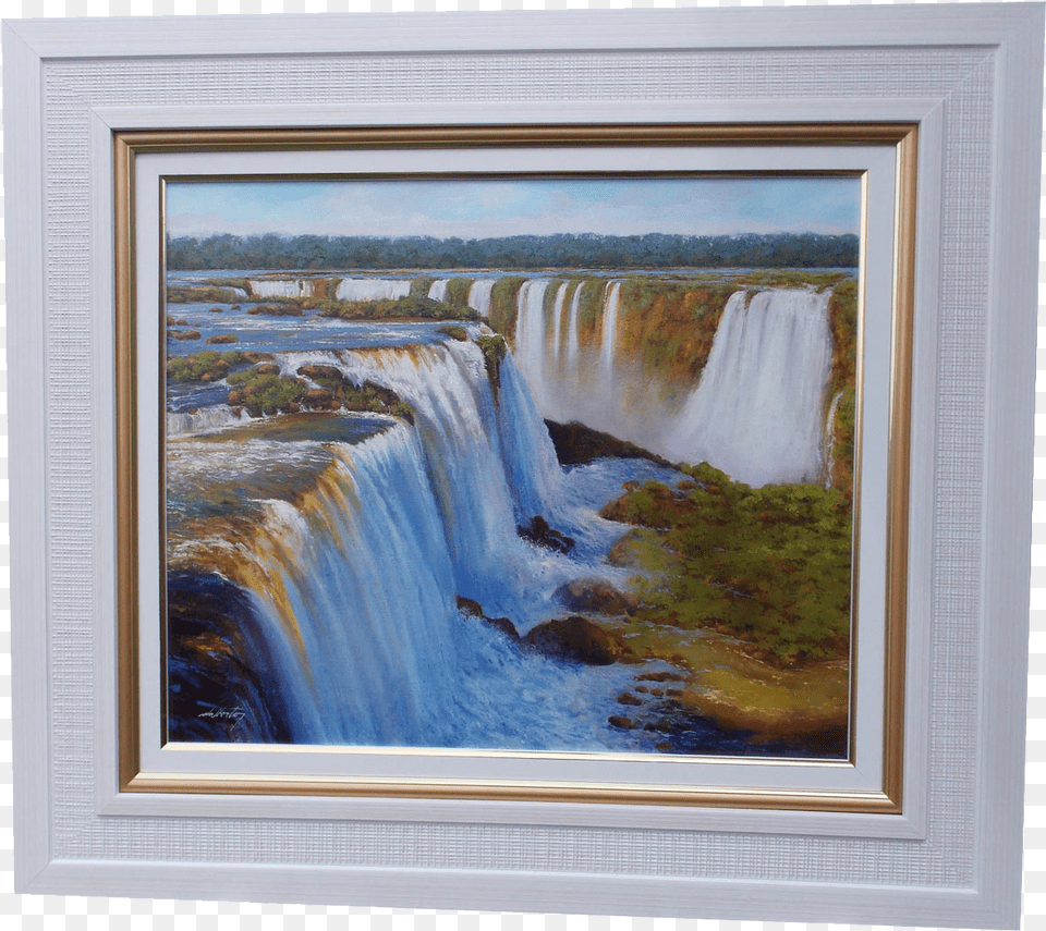 Cataratas Do Waterfall, Art, Nature, Outdoors, Painting Png