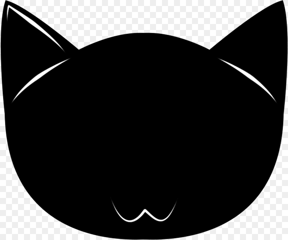 Catblack Catsmall To Medium Sized And White Cute Cat Face Silhouette, Logo, Symbol, Batman Logo Png