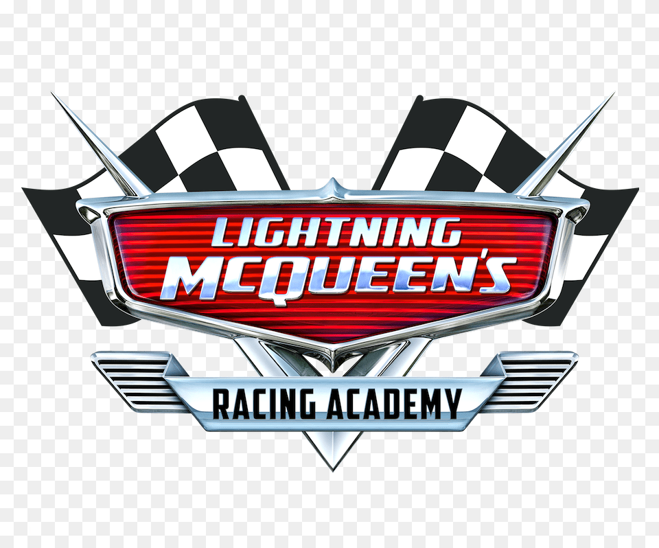 Catch A Sneak Peek Into Lightning Mcqueenu0027s Racing Academy Lightning Mcqueen Cars Logo, Emblem, Symbol, Car, Transportation Free Transparent Png