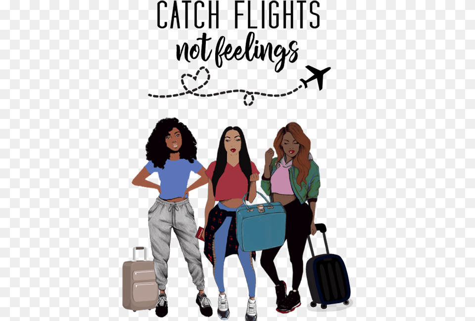 Catch Flights Not Feelings Svg, Accessories, Person, Bag, Handbag Free Png