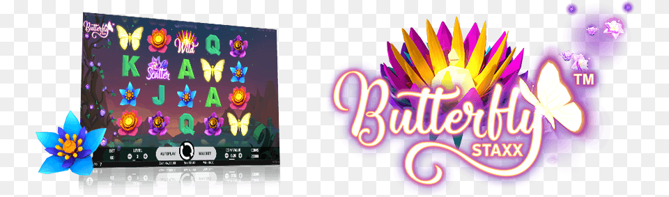 Catch Some Big Wins With Butterfly Staxx Graphic Design, Purple, Light, Art, Graphics Free Transparent Png