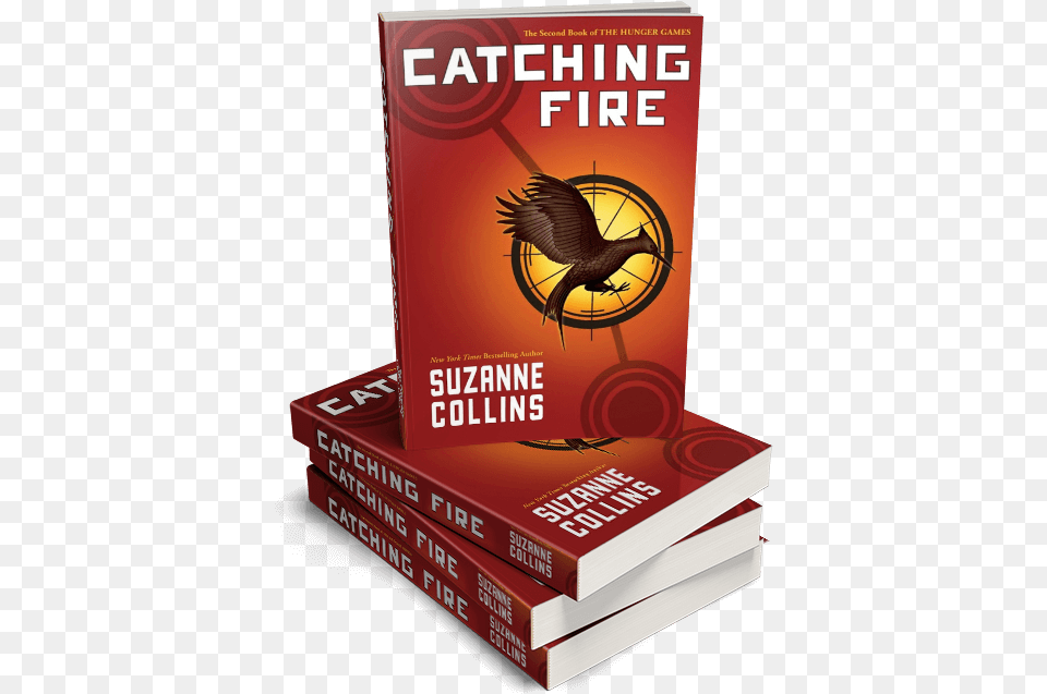 Catching Fire Volume 2 Catching Fire Hunger Games Trilogy Graphic Design, Book, Novel, Publication, Animal Free Png Download
