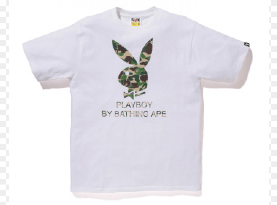 Categories Playboy X Bathing Ape, Clothing, Shirt, T-shirt, Applique Free Png Download