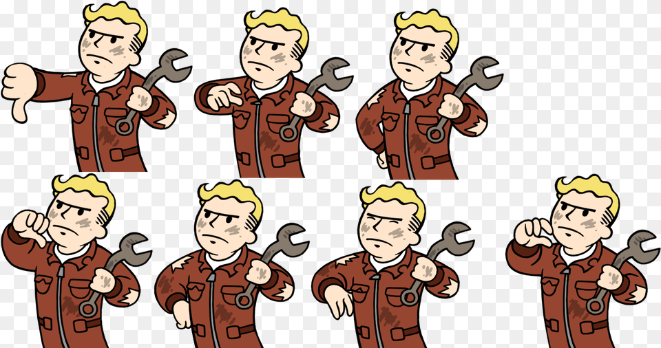 Categoryfallout Shelter Vault Boy Animations Fallout Wiki Vault Boy Fallout Shelter, Book, Comics, Publication, Baby Free Png Download