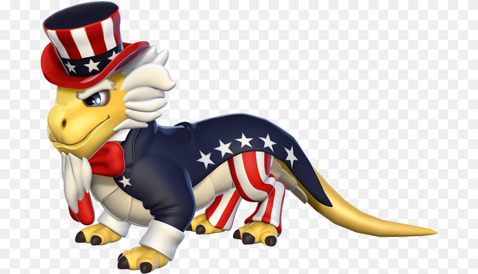 Categoryimagesdragon Adults Dragon Mania Legends Wiki Uncle Sam Dragon Dml, Figurine, Animal, Dinosaur, Reptile Free Png