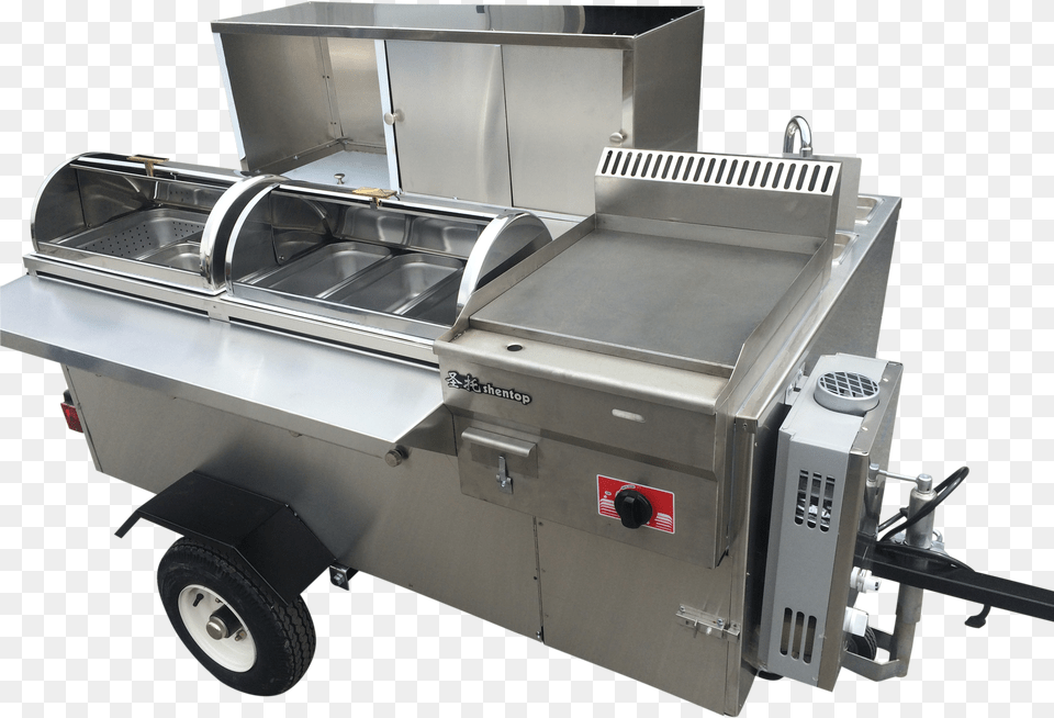 Cater Pro Cart Hot Dog Cart With Grill And Fryer Png