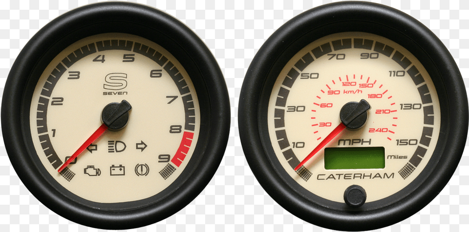 Caterham 7 Speedometer, Gauge, Tachometer, Wristwatch Png Image