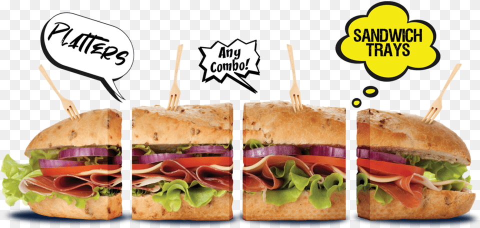 Catering Sandwich, Burger, Food, Lunch, Meal Free Png Download