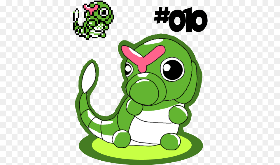 Caterpie Is Another Gbc Colored Pokemon Dot, Green, Plush, Toy, Ball Png