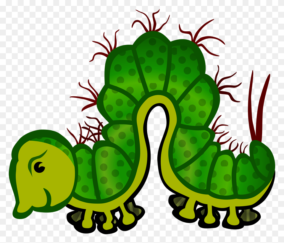 Caterpillar, Green, Animal, Invertebrate, Worm Free Png Download