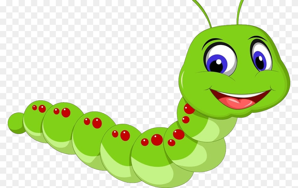 Caterpillar, Green, Animal Free Png Download