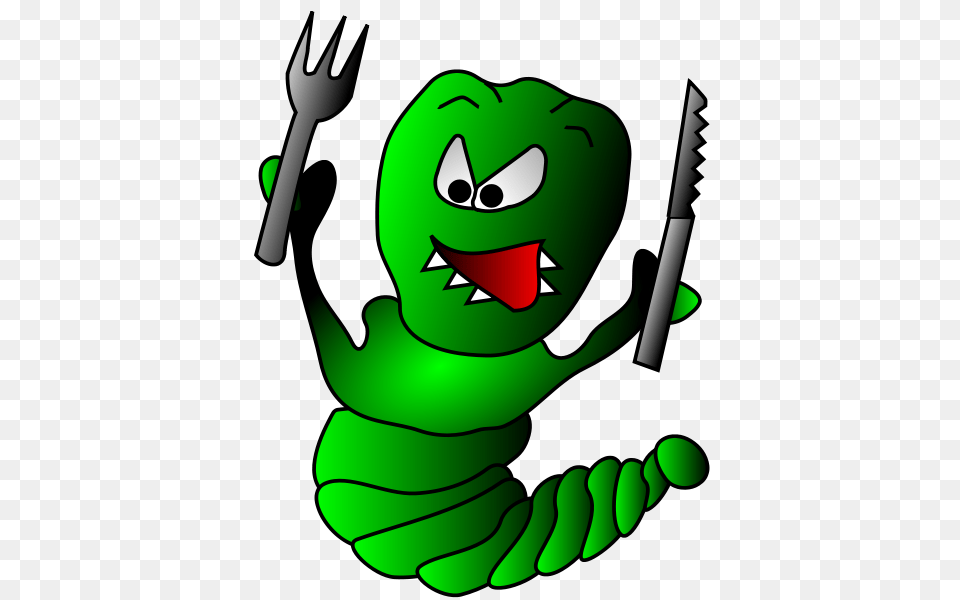 Caterpillar Clip Arts For Web, Green, Cutlery, Fork Png Image