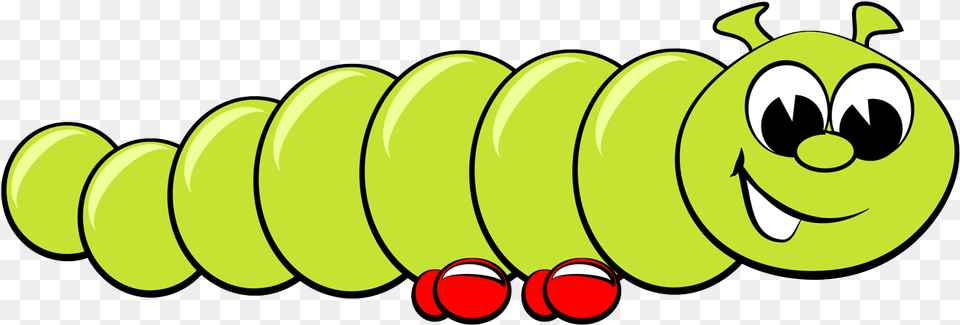 Caterpillar Clipart, Green, Food, Fruit, Produce Free Png Download