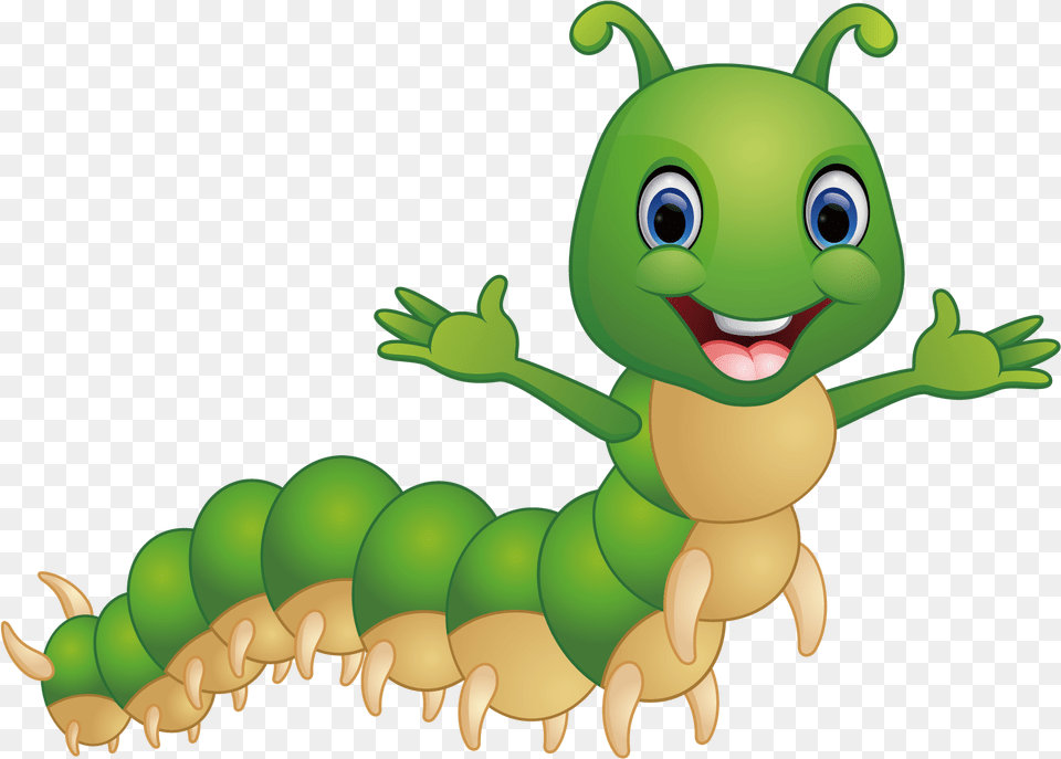 Caterpillar Inc Caterpillar Clipart, Green, Animal Free Png