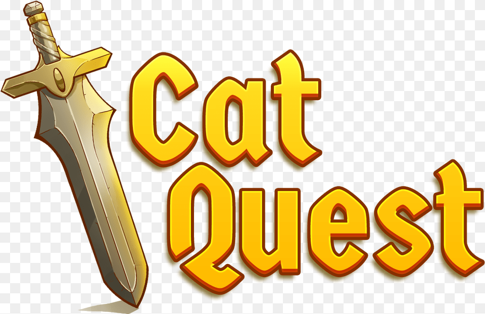 Caterpillar Logo Cat Quest Ii, Sword, Weapon, Blade, Dagger Free Transparent Png