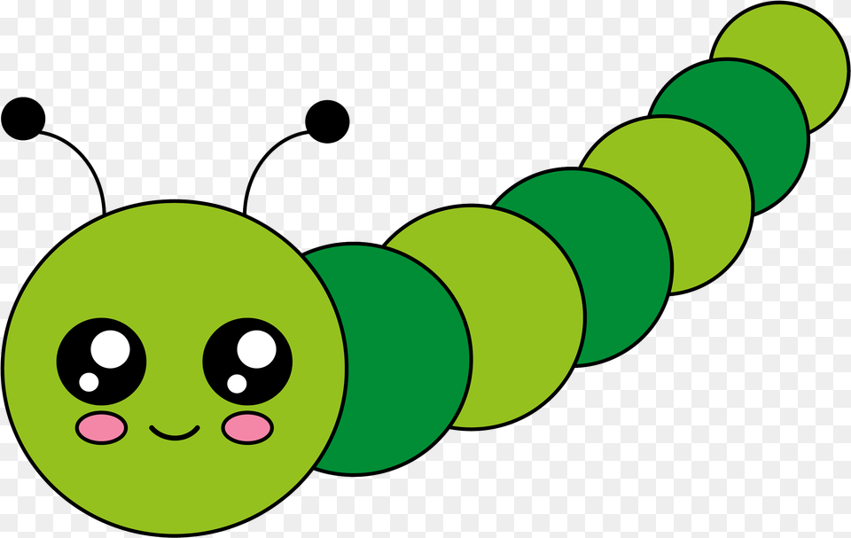 Caterpillardownload Now Cute Spider Cute Caterpillar Clipart, Green, Sphere, Nature, Night Free Png Download