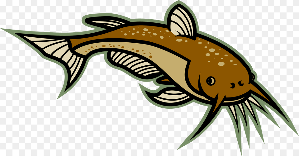 Catfish Cartoon Clipart, Animal, Sea Life, Fish, Aquatic Png Image