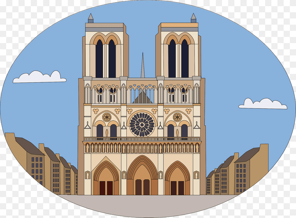 Cathdrale Notre Dame De Paris Clipart, Arch, Architecture, Building, Cathedral Png